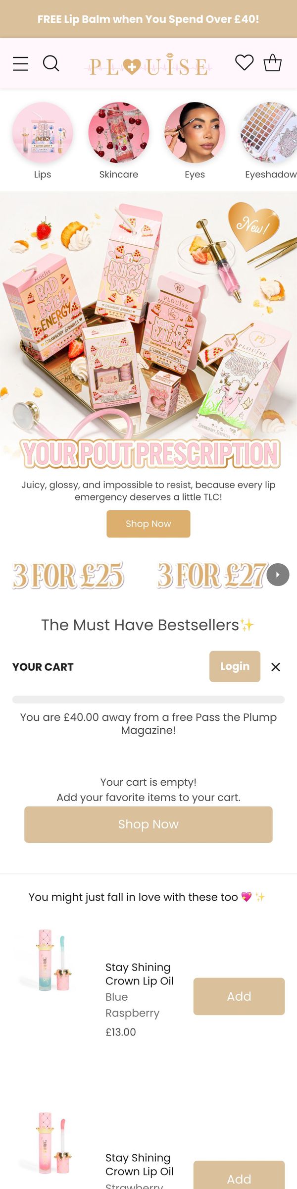 Ad LP with Product Collection + CTA example