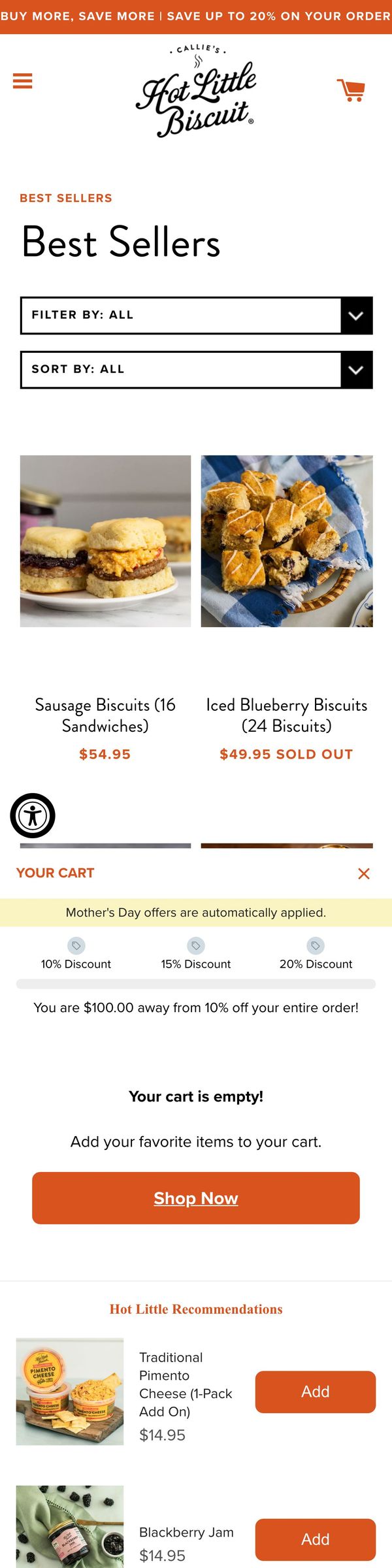 PDP + Collection Cross-Sell Hybrid example